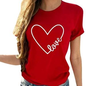 Women’s Red Heart “love” Tee